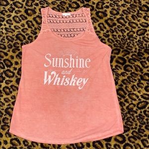 Tank with crochet back